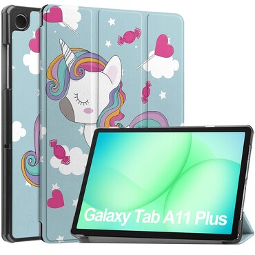 Techsuit "FoldPro" tok Samsung Galaxy Tab A9 Plus / Tab A11 Plus - unicorn