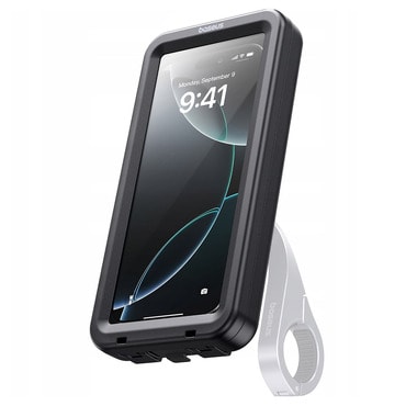 Baseus PrimeTrip VB1 RainShield vízálló kerékpáros tok - mágneses rendszer, 6.9", IP68 - fekete