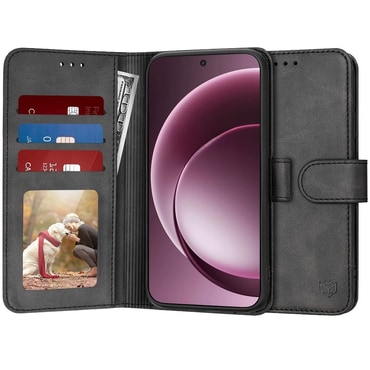 Nyitható tok Techsuit "Diary Book" OnePlus 15 készülékekhez - fekete