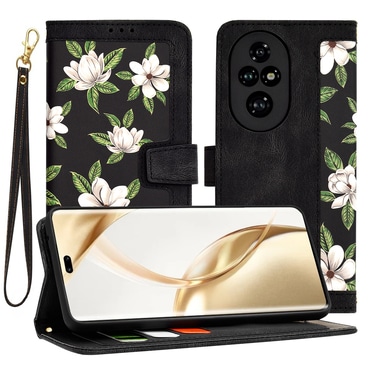 Nyitható tok Techsuit "FlipCraft" Honor 200 Pro készülékekhez - flowers of the dawn