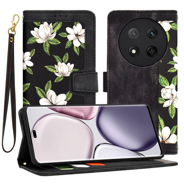 Nyitható tok Techsuit "FlipCraft" Honor Magic7 Lite / X9c készülékekhez - flowers of the dawn