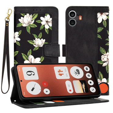 Nyitható tok Techsuit "FlipCraft" Nothing CMF Phone 1 készülékekhez - flowers of the dawn