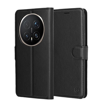 Nyitható tok Techsuit "Leather Folio" Honor Magic8 Pro készülékekhez - fekete