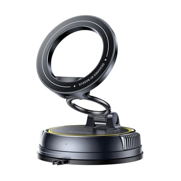 Mágneses autós tartó Baseus PrimeTrip VC2 Flex - vákuumos rögzítés, összecsukható - fekete