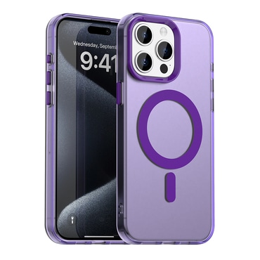 Hibrid tok Techsuit "CandyCase MagSafe" iPhone 15 Pro készülékekhez - purple