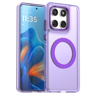 Hibrid tok Techsuit "CandyCase MagSafe" Motorola Edge 60 / Edge 60 Fusion készülékekhez - purple