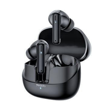 Yesido „TWS26” vezeték nélküli Bluetooth fülhallgató fizikai környezeti zajszigeteléssel – fekete