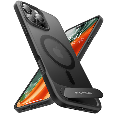 Prémium tok Torras "Pstand" iPhone 16 Pro Max készülékekhez - black