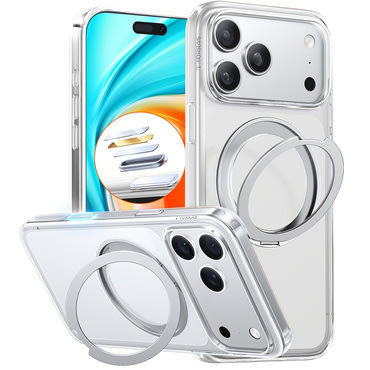 Prémium tok Torras "Ostand Pro" iPhone 17 Pro készülékekhez - clear