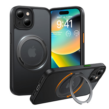 Prémium tok Torras "Ostand Pro" iPhone 15 készülékekhez - black