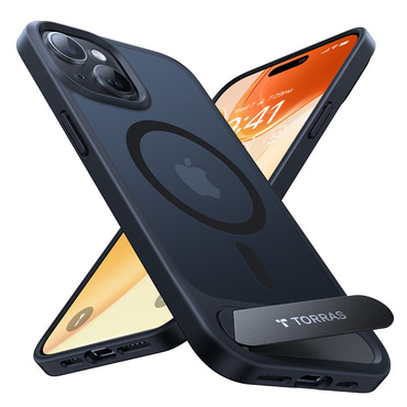 Prémium tok Torras "Pstand" iPhone 15 Pro Max készülékekhez - black