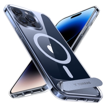 Prémium tok Torras "Pstand" iPhone 15 Pro Max készülékekhez - clear