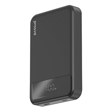 Proove „Hoodman” MagSafe power bank 20W, USB-C és Lightning bemenettel – 10000 mAh – fekete