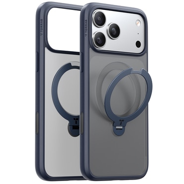 Prémium tok Torras "Ostand Spin" iPhone 17 Pro készülékekhez - navy blue