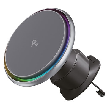 Proove „Icecore” MagSafe Qi2 15W autós telefontartó aktív hűtéssel, szellőzőrácsra – szürke