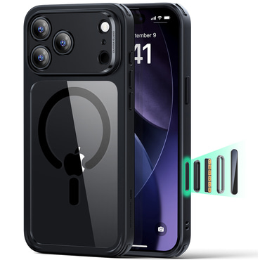 Hibrid tok ESR "Classic Hybrid HaloLock" iPhone 17 Pro készülékekhez - clear black