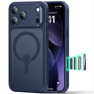 Hibrid tok ESR "Classic Hybrid HaloLock" iPhone 17 Pro készülékekhez - frosted blue