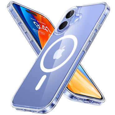 Prémium tok Torras "Diamond MagSafe" iPhone 16 Plus készülékekhez - clear