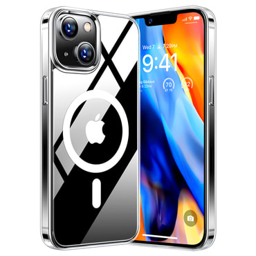 Prémium tok Torras "Diamond MagSafe" iPhone 15 készülékekhez - clear