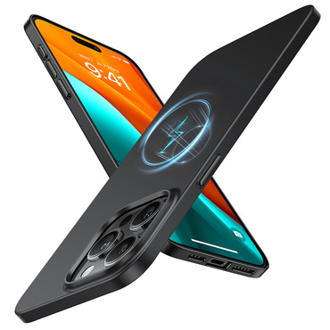 Prémium tok Torras "OriginFit-Mag" iPhone 15 Pro Max készülékekhez - black
