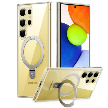 Prémium tok Torras "Ostand" Samsung Galaxy S24 Ultra készülékekhez - clear