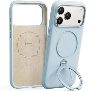 Prémium tok Torras "QPRO Silicone" iPhone 17 Pro – baby blue