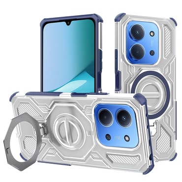 Hibrid tok "Carbon Shield Pro" Xiaomi Redmi 15C 4G / Redmi 15C 5G / Poco C85 készülékekhez - blue transparent