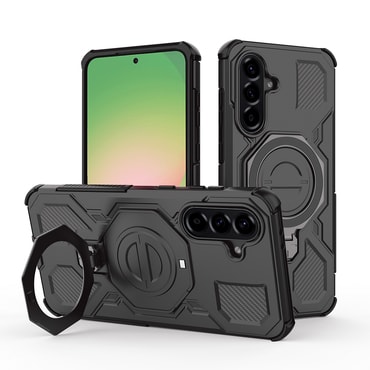 Hibrid tok "Carbon Shield Pro" Samsung Galaxy A56 készülékekhez - black