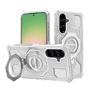 Hibrid tok "Carbon Shield Pro" Samsung Galaxy A56 készülékekhez - white transparent