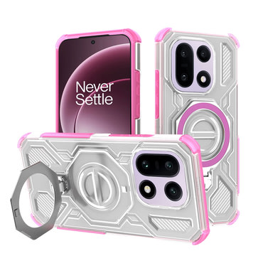 Hibrid tok "Carbon Shield Pro" OnePlus 15 készülékekhez - pink transparent