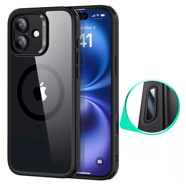 Hibrid tok ESR "Classic Hybrid HaloLock" iPhone 16 készülékekhez - clear black