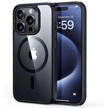 Hibrid tok ESR "Classic Hybrid HaloLock" iPhone 15 Pro Max készülékekhez - clear black
