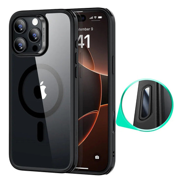 Hibrid tok ESR "Classic Hybrid HaloLock" iPhone 16 Pro Max készülékekhez - clear black
