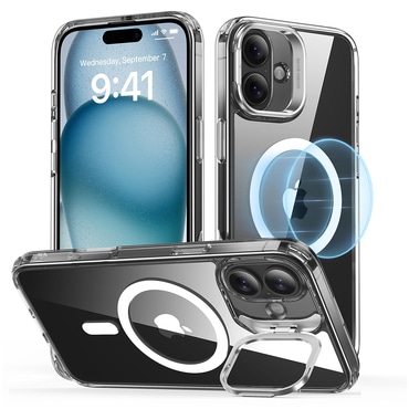 Hibrid tok ESR "Classic Hybrid HaloLock Kickstand" iPhone 16 készülékekhez - clear