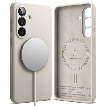 Tok Ringke "Silicone Magnetic" Samsung Galaxy S26 Plus készülékekhez - stone