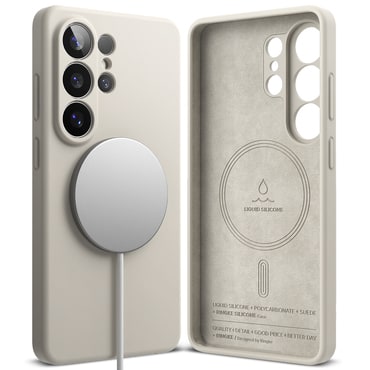 Tok Ringke "Silicone Magnetic" Samsung Galaxy S26 Ultra készülékekhez - stone