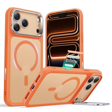 Hibrid tok ESR "Classic Hybrid HaloLock Kickstand" iPhone 17 Pro Max készülékekhez - frosted orange