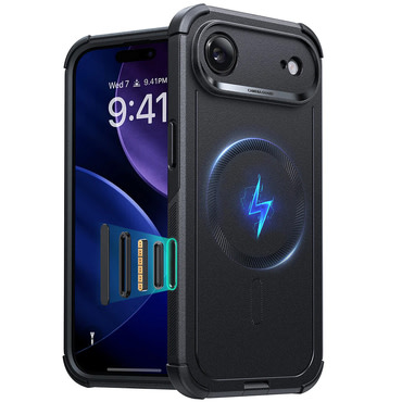 Hibrid tok ESR "Cyber HaloLock" iPhone Air készülékekhez - black