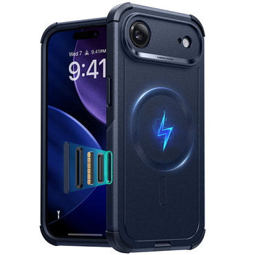 Hibrid tok ESR "Cyber HaloLock" iPhone Air készülékekhez - blue