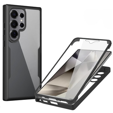 Hibrid tok Techsuit "ColorVerse 360" teljes körű védelemmel Samsung Galaxy S25 Ultra - hoz - fekete