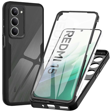 Hibrid tok Techsuit "ColorVerse 360" teljes körű védelemmel Xiaomi Redmi 15C 4G / Redmi 15C 5G - hoz - fekete