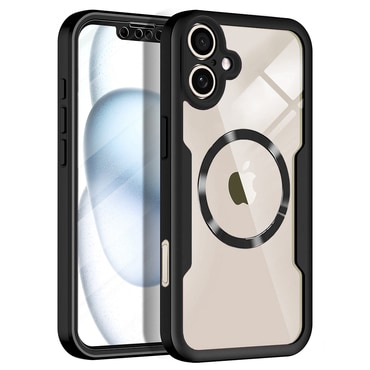 Hibrid tok Techsuit "ColorVerse 360 MagSafe" teljes körű védelemmel iPhone 17 - hoz - fekete