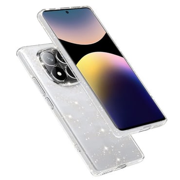 Átlátszó TPU gél tok Techsuit "SparkleSkin” Xiaomi Redmi Note 14 Pro 4G készülékekhez