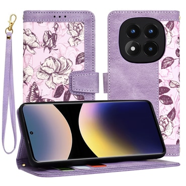 Nyitható tok Techsuit "FlipCraft" OnePlus 12 készülékekhez - mysterious purple