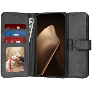 Nyitható tok Techsuit "Diary Book" Xiaomi 15T Pro készülékekhez - fekete