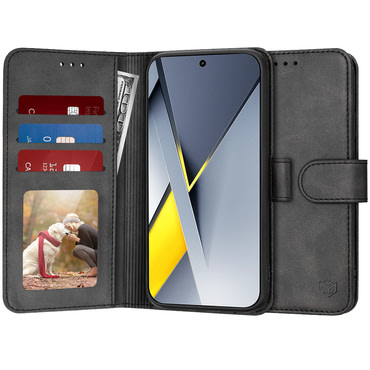 Nyitható tok Techsuit "Diary Book" Xiaomi Poco F8 Pro készülékekhez - fekete