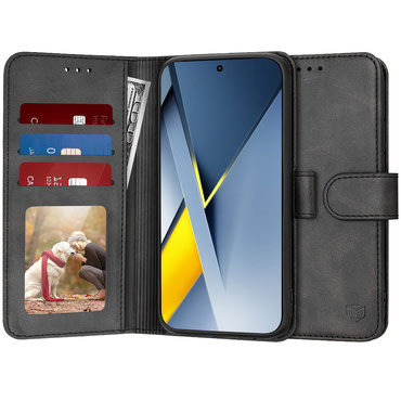 Nyitható tok Techsuit "Diary Book" Xiaomi Poco F8 Ultra készülékekhez - fekete
