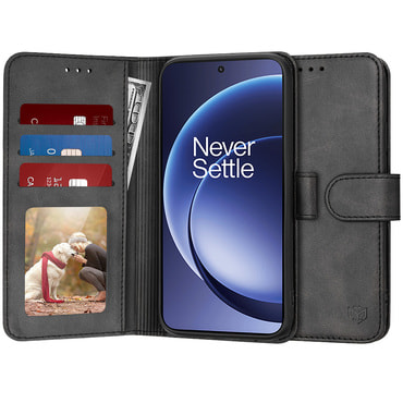 Nyitható tok Techsuit "Diary Book" OnePlus 15R készülékekhez - fekete