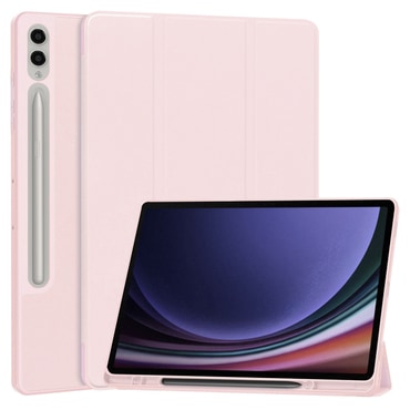 Techsuit "Flex Trifold” tok ceruzatartóval Samsung Galaxy Tab S9 Plus / S10 Plus készülékhez - pink