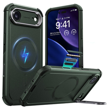 ESR Cyber Armor Kickstand hibrid tok iPhone Air készülékhez - green